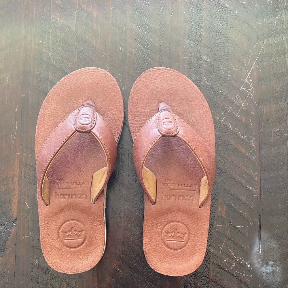 Peter Miller Leather Flip Flops